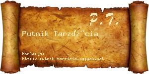 Putnik Tarzícia névjegykártya